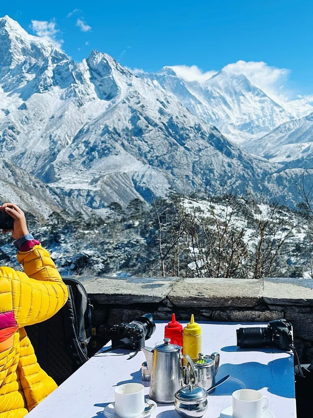 Trekkers in Everest