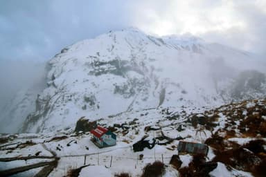 Machhapucchhre Base Camp Snowfall