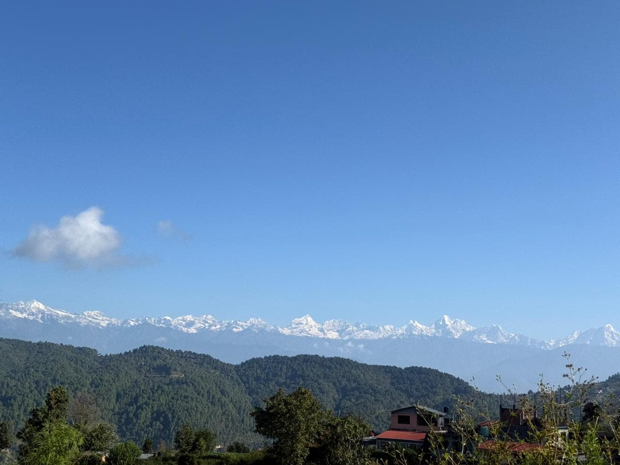 View from Nagarkot Changu Hike