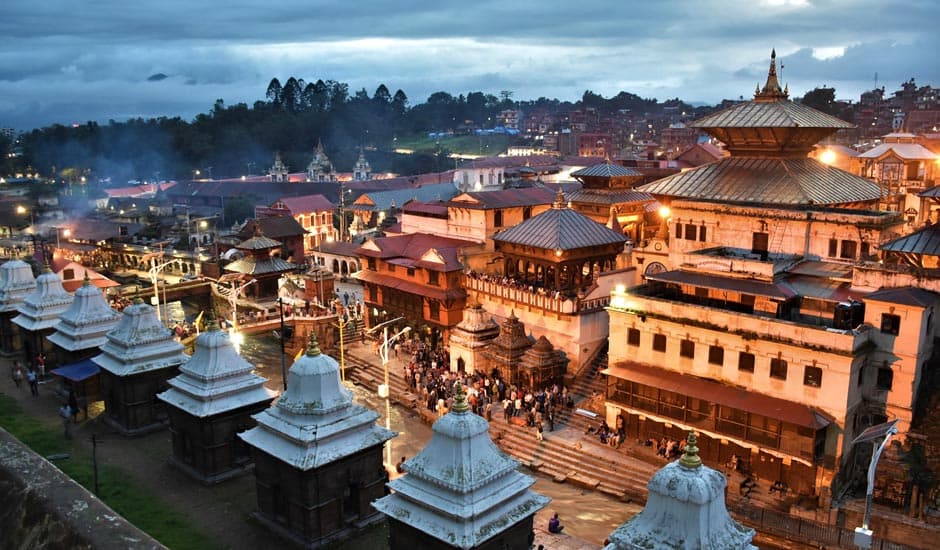 Night View of Pashupatinath Temple