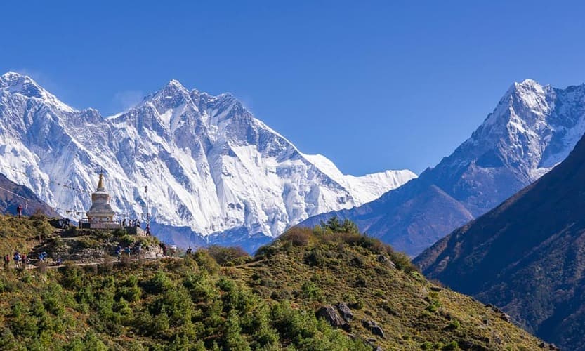Vibrant Mount Everest View from Kyangjuma