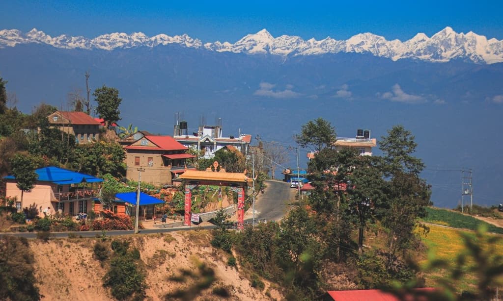Stunning view from Kavre, near Namobuddha