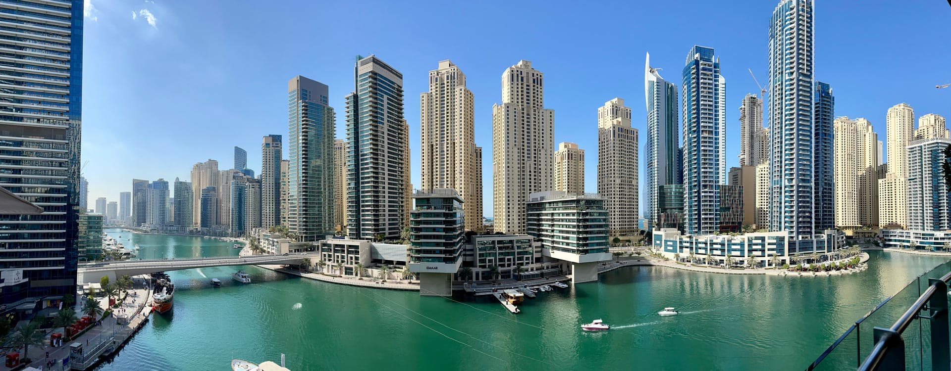 Dubai City with sea view
