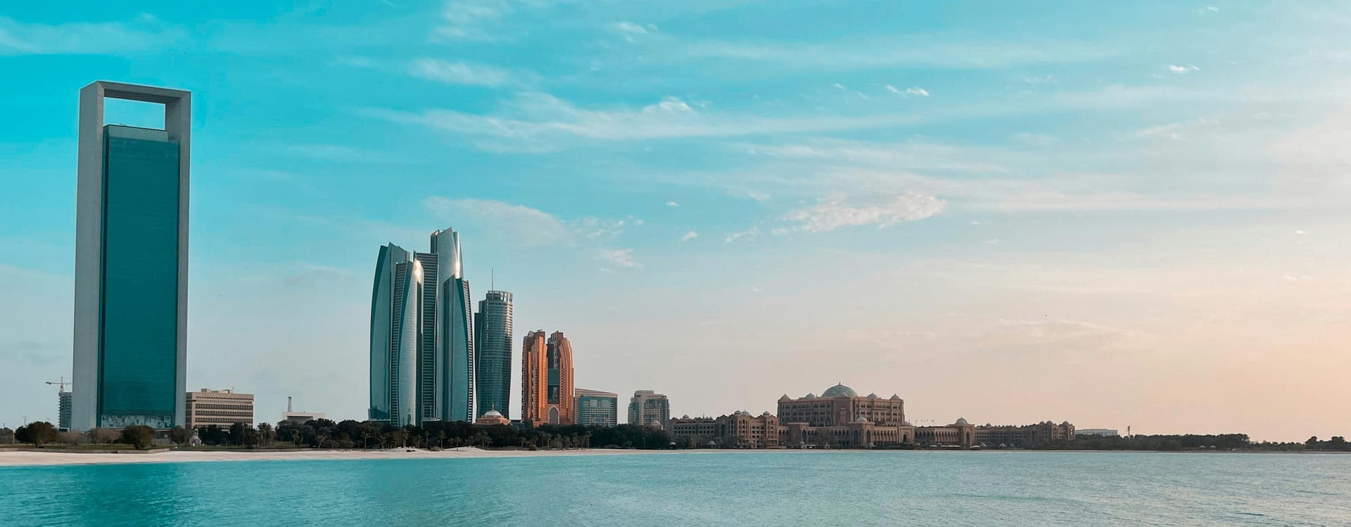 Dubai city View with Sea